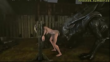 Alien 3D Bondage Hentai Cartoon 
